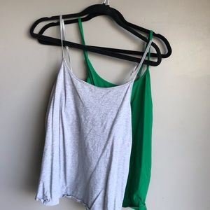 Grey and Green Cami